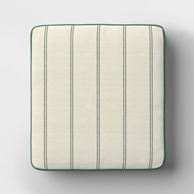 22"x24" Striped Outdoor Deep Seat Cushions Cream - Threshold™ designed with Studio McGee