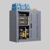 LunaLulinlk Metal garage cabinet with door, wall-mounted storage cabinet, floating tool cabinet for basements - 3 of 4