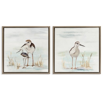 Stupell Industries Sandpipers Among Beach Grasses, 25" x 25"