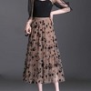 LEVEN SIXTEEN Trendy Summer Tulle A-Line Floral Skirt - 2 of 3
