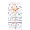 Hudson Baby Unisex Baby Cotton Flannel Receiving Blankets Bundle, Modern Neutral Safari, One Size - 2 of 3