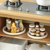 LunaLulinlk Lazy Susan Turntable Organizer for Kitchen Cabinet Table 10 in Turntable for Spice Organization Storage 1Tier Gray - 3 of 4