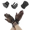 Unique Bargains Women's Fishing Net Rhinestone Sunblock Mittens 1 Pair - 2 of 4