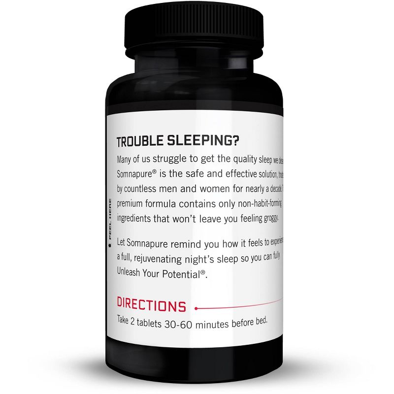 Force Factor Somnapure Sleep Aid Supplement with Melatonin and Botanicals - 60ct, 2 of 7