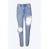 Women's HIGH-RISE DISTRESSED TAPERED JEANS - Jelly Jeans - 2 of 3