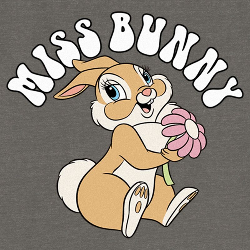Juniors Womens Bambi Miss Bunny Sweatshirt, 2 of 5