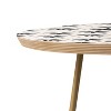 Round Little Arrow Design Co Watercolor Palm Tree In Black Side Table - Deny Designs - 3 of 4