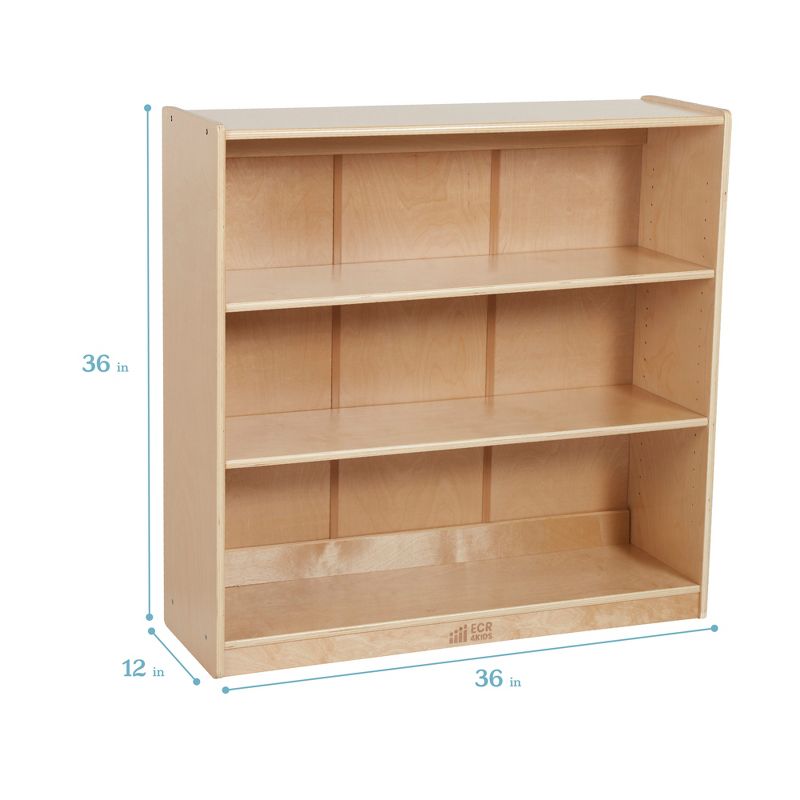 ECR4Kids Classic Bookcase, 36in, Adjustable Shelves, 3 of 13