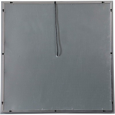 Rectangular Silver LED Bathroom Vanity Mirror