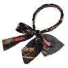 Unique Bargains Women's Grace Retro Satin Cross Knotted Fabric Headband 5.91"x5.31" Black 1 Pc - 4 of 4