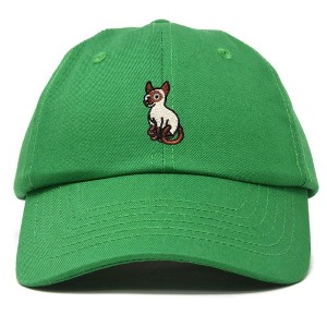 Dalix Siamese Cat Embroidered Cotton Dad Hat Adjustable Casual Baseball Cap for Cat Lovers Womens - 1 of 4
