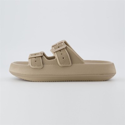 CUSHIONAIRE Women's Fame recovery cloud slide with +Comfort