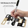 Big Dot of Happiness Adult 60th Birthday - Gold - Assorted Birthday Party Gift Tag Labels - To and From Stickers - 12 Sheets - 120 Stickers - 3 of 4