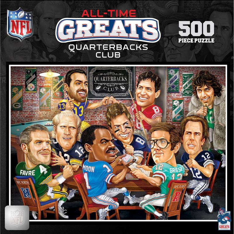 MasterPieces 500 Piece Jigsaw Puzzle - NFL Quarterback All-Time Greats, 2 of 7