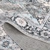 Trellis Area Rug - Washable vintage floral bohemian carpet with non-slip backing for entryways and bedrooms - 4 of 4