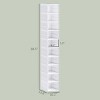 SEVOBAL 10-Tier Stackable Shoe Storage Box Organizer with Clear Drop Front & Ventilated Back Foldable for Entryway Hallway, Gray, 25.8"*17.91"*13.98" - 3 of 4
