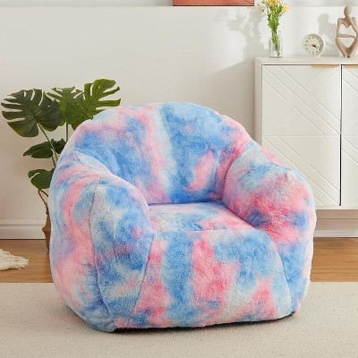 Bean Bag Chair,Bean Bag Sofa with Sponge Filler, Large Beanbag Sofa Chair with Backrest and Armrest, Soft Fluffy Reading Chair, Lazy Sofa