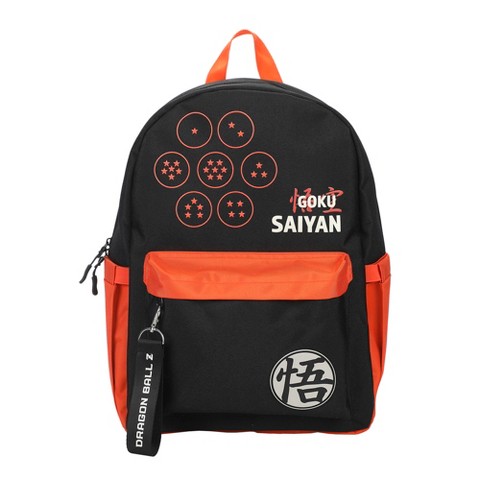 Dragon Ball Z Dragon Ball Line Art 16.5" Adult Black & Orange Backpack
