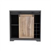 31 Inch Farmhouse Barn Door Bar Cabinet For Living Room, Dining Room - 4 of 4