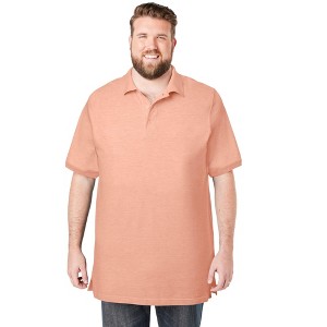 KingSize Longer-Length Shrink-Less Piqué Polo Shirt - 1 of 4