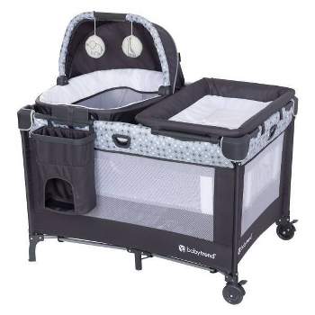 Baby Trend Nursery Den Playard with Rocking Cradle