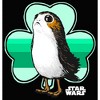 Juniors Womens Star Wars St. Patrick's Day Porg and a Shamrock Racerback Tank Top - 2 of 4
