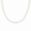 Black Bow Jewelry 6-7mm, White FW Cultured Pearl & Sterling Silver Clasp Necklace - 2 of 4