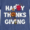 Girls' - Peanuts - Happy Thanksgiving Icons Fitted Short Sleeve Graphic T-Shirt - 2 of 4