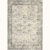 Non-Slip Non-Shedding Washable Rug - Low Pile Traditional Distressed Retro Carpet Soft Floral Print Mat for Dining Room Bathroom Kitchen - 2 of 4