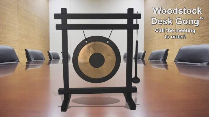 Woodstock Wind Chimes Signature Collection, Woodstock Desk / Table Gong Brass Wind Gong, 2 of 9, play video