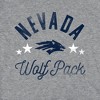 Women's University of Nevada Mascot Cap Sleeve Baby Rib Crop Top Athletic Heather - 3 of 4