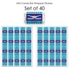 Big Dot of Happiness Making Waves - Swim Team - Mini Candy Bar Wrapper Stickers - Swimming Party or Birthday Party Small Favors - 40 Count - 3 of 4