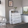 NicBex 4 Drawers Dresser Modern Wooden Cabinet with 4 Drawers and 1 Door Dresser for Closet for Bedroom, Living Room, Hallway - 3 of 4
