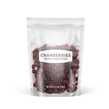 Dried Sweetened Cranberries - 5.5oz