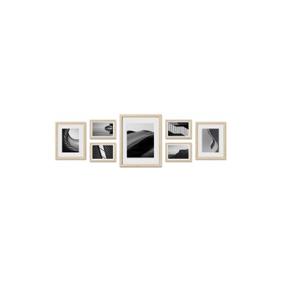 Haus and Hues Somerset Gallery Wall Frame Set with Real Glass and Mat