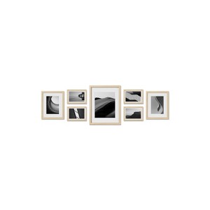 Haus and Hues Somerset Gallery Wall Frame Set with Real Glass and Mat - 1 of 4