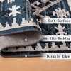 GlasFlength Rug Pads Vintage Bohemia Waterproof Extra Large Area Rugs Non-Slip Rug Pads Washable Rug for Room, Black, 108"*72"*0.31" - 4 of 4