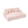 82" Convertible Sectional Sofa with Double Footstools & Storage, 4 Toss Pillows - 4 of 4