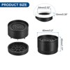 Unique Bargains Adjustable Anti-Slip Chair Table Round Furniture Risers 4 Set - 2 of 4