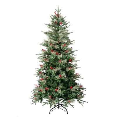 National Tree Company Unlit First Traditions Virginia Blue Pine Artificial Christmas Tree with Hinged Branches