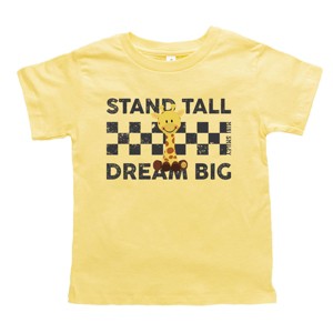 The Juniper Shop Mini Smiley Stand Tall Dream Big Toddler Short Sleeve Tee - 1 of 4