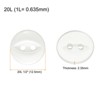 Unique Bargains Round Resin 2-Hole Fish Eye Craft Replacement Sewing Button 10 Pcs - 2 of 4