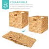 Best Choice Products 12x12in Hyacinth Baskets, Set of 5 Multipurpose Collapsible Organizers w/ Inserts - 3 of 4