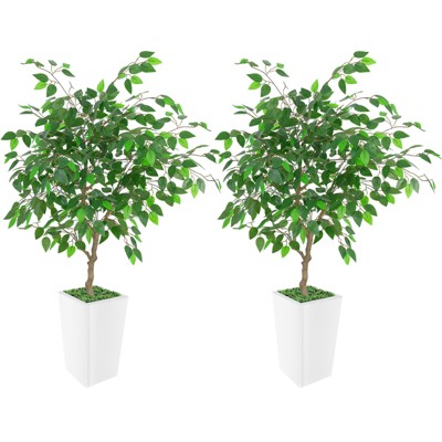 Artificial Ficus Tree, Ideal for Home Decor and Housewarming Gift