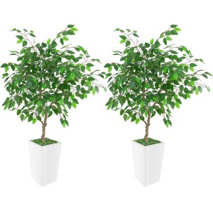 Artificial Ficus Tree, Ideal for Home Decor and Housewarming Gift - 1 of 4