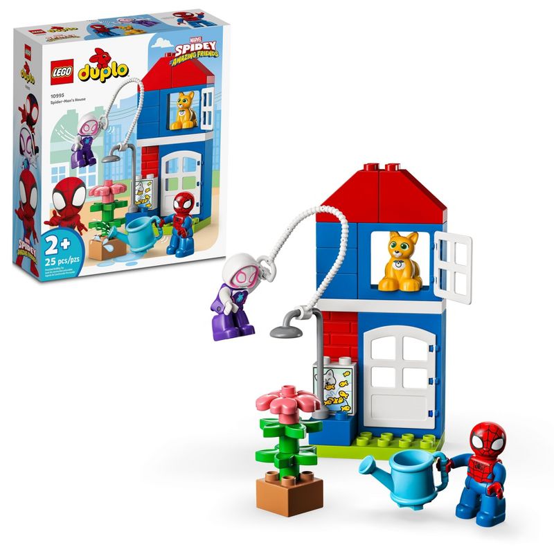 LEGO DUPLO Marvel Spider-Man&#39;s House Building Toy 10995, 1 of 8