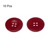 Unique Bargains Resin Snap Fastener Round Flat 4-Hole Sewing Buttons 10 Pcs - 3 of 4