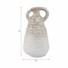 Modern Terracotta Vase - Handcrafted Decorative Amphora - Ceramic Accent for Home & Office Decor - Living Room, Bedroom, & Tabletop - 18" Ivory & Tan - 4 of 4