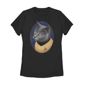 Women's Star Trek Chekov Cat Portrait T-Shirt - 1 of 3