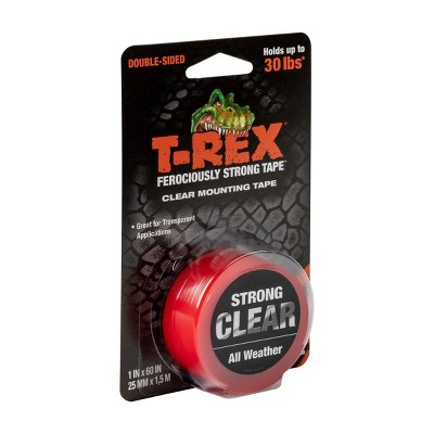 T-Rex 1'x60' Strong and Clear Mounting Tape Red